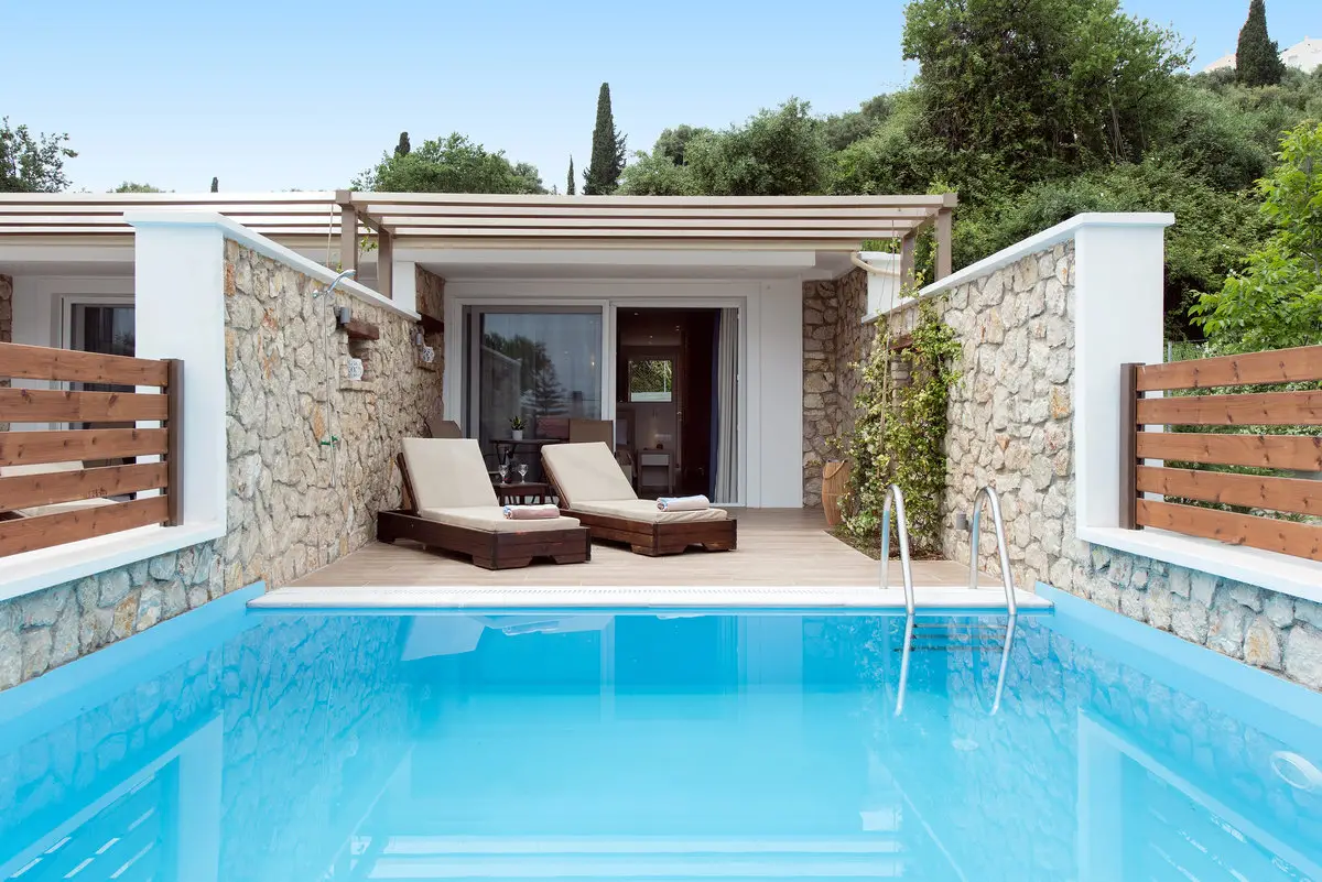Studios with Private Pool in Corfu