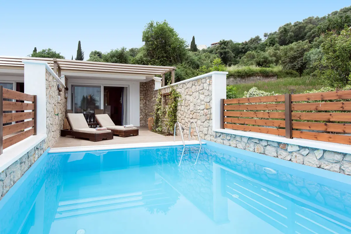 Studios with Private Pool in Corfu