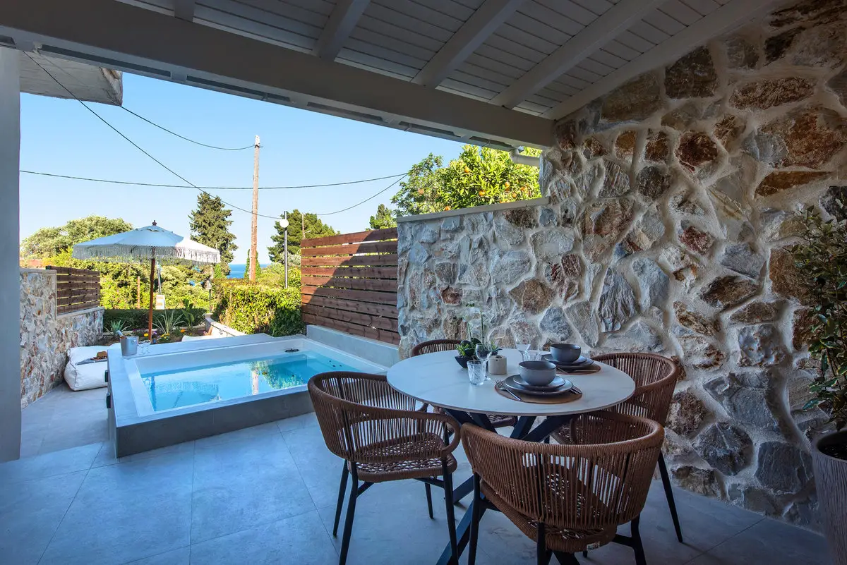 Deluxe Studio with Mini Pool in Corfu