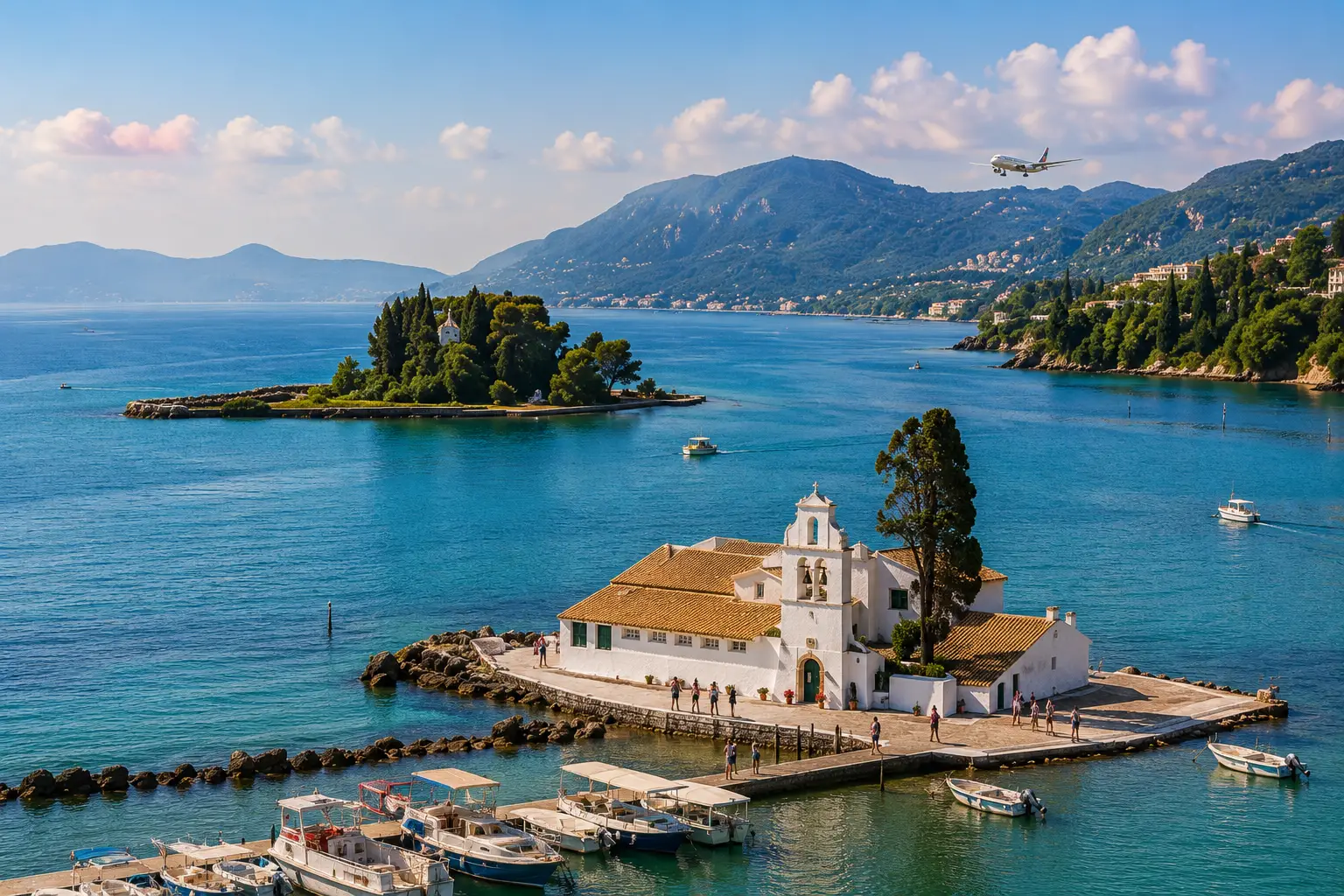 Kanoni & Mouse Island in Corfu